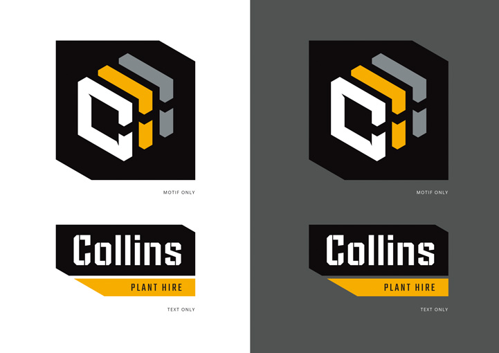 Collins Plant Hire motif designs
