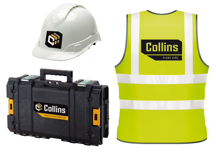 Collins Plant Hire concept visuals