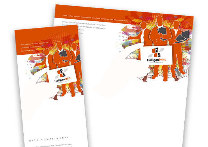 Halligan Print Stationery Design Castlebar