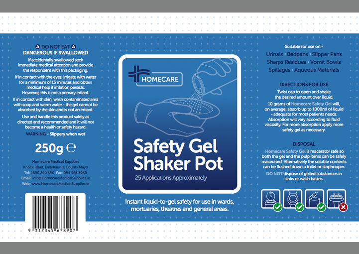 Homecare Medial Supplies packaging design