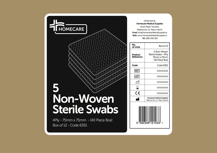 Homecare Medial Supplies carton design