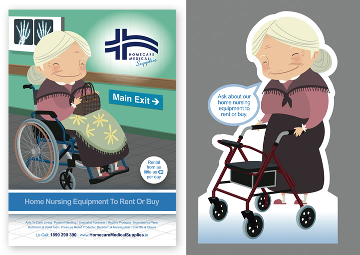 Homecare Medial Supplies retail point of sale design