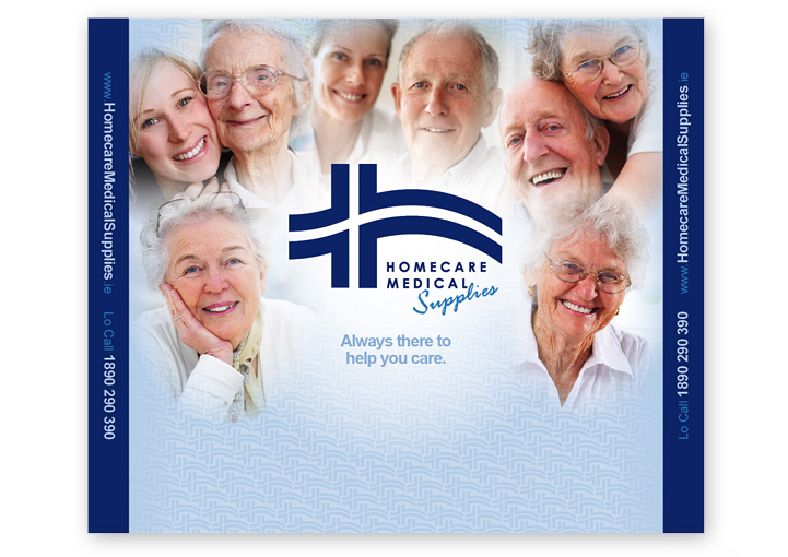 Homecare Medial Supplies pop up display stand design