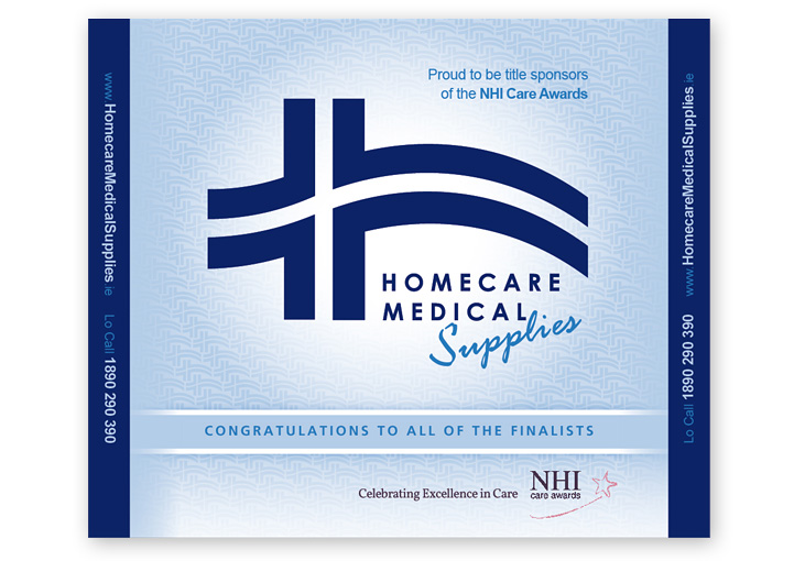 Homecare Medial Supplies pop up backdrop stand design