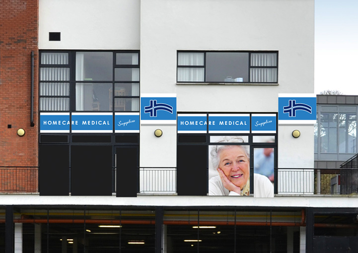 Homecare Medial Supplies cavan shop sign design