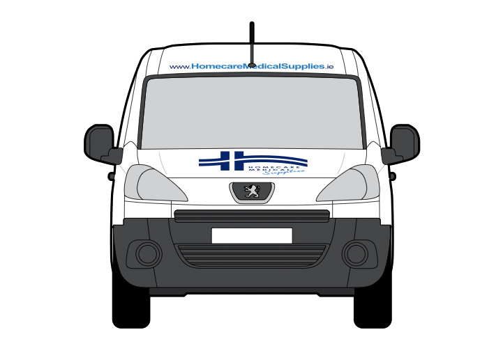 Homecare Medial Supplies fleet graphics design 1