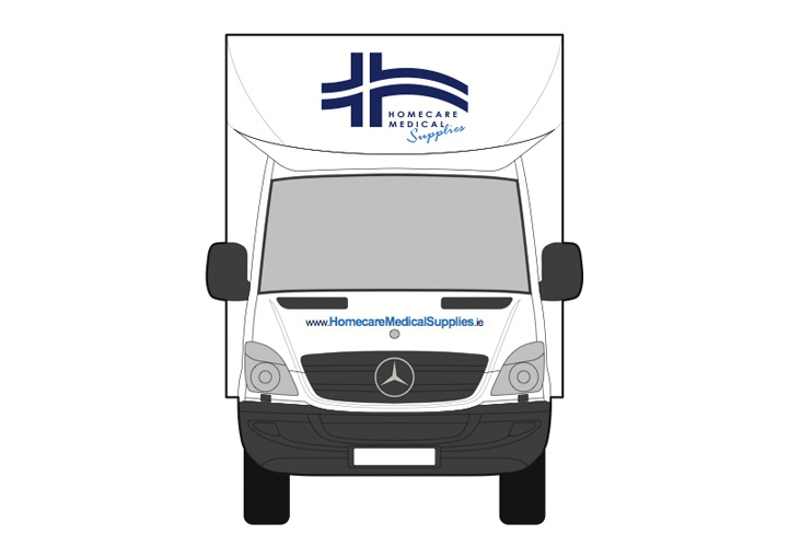 Homecare Medial Supplies van wrap design 9