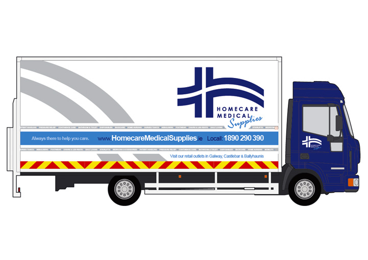 Homecare Medial Supplies fleet graphics design 15