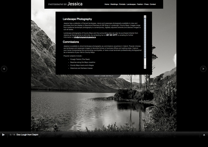 Photography By Jessica web design 7