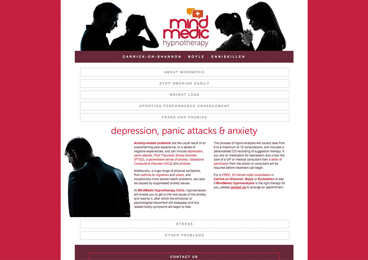 MindMedic brochure web design 4