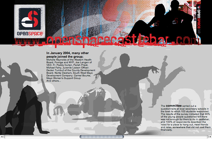 OpenSpace Project Castlebar web page design 3