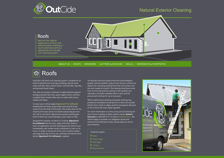 OutCide Web Site Design Headford