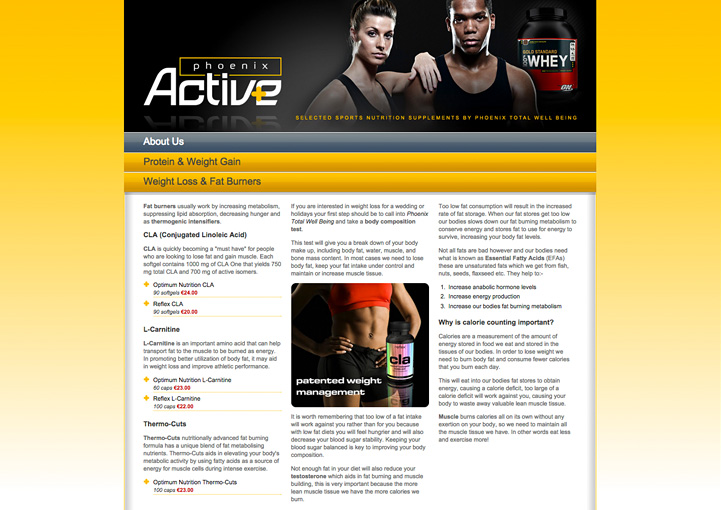 Phoenix Active web design