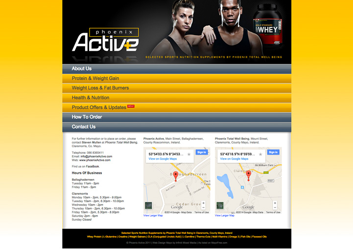 Phoenix Active website design