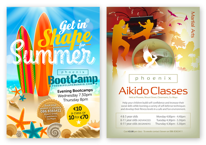 Phoenix Total Well-Being poster designs