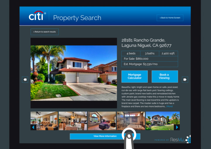 ResiVu multimedia kiosk design