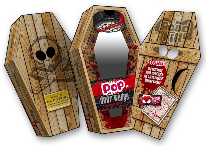 Roadkill Toys packaging design
