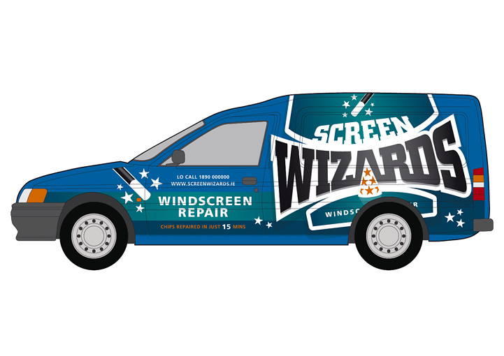 Screen Wizards van design