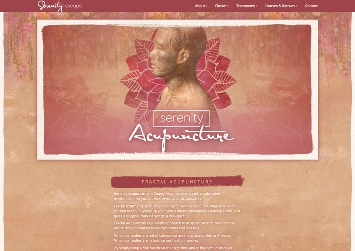 Serenity Escape web design 5