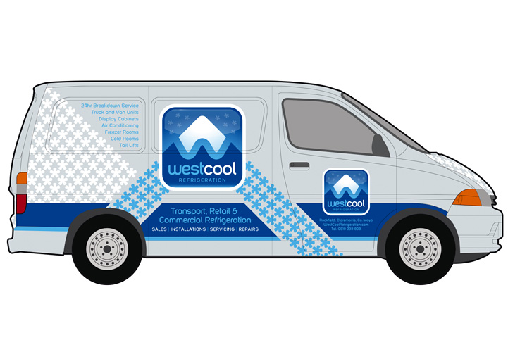 Westcool Refrigeration fleet graphics design