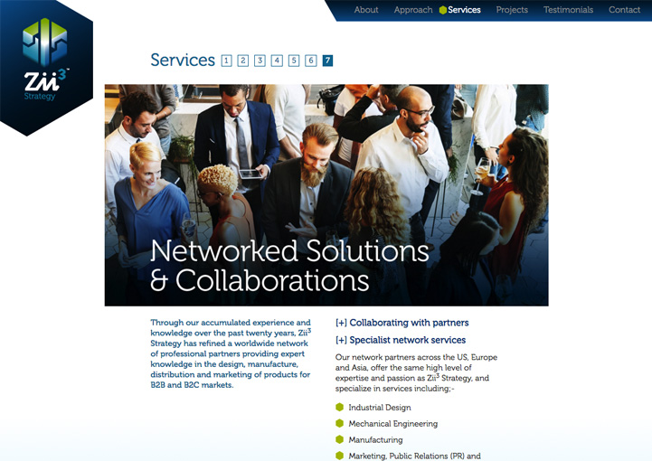 Zii3 Strategy website design